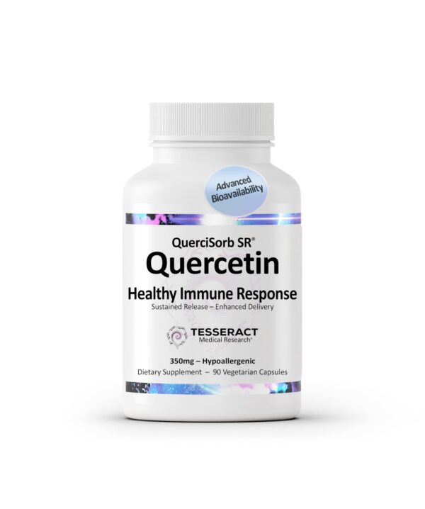 Frasco de QuerciSorb SR con etiqueta