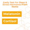 Caja test hormonal para monitorear melatonina y cortisol en casa