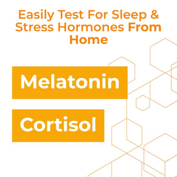 Caja test hormonal para monitorear melatonina y cortisol en casa