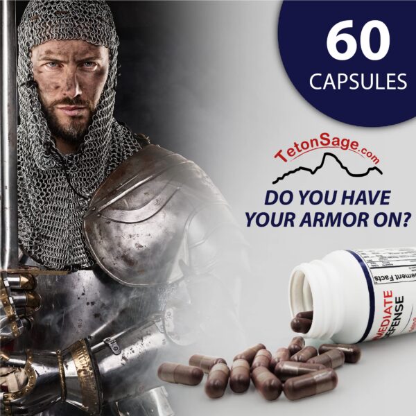 Detalle ingredientes TetonSage Defensa Inmediata en etiqueta