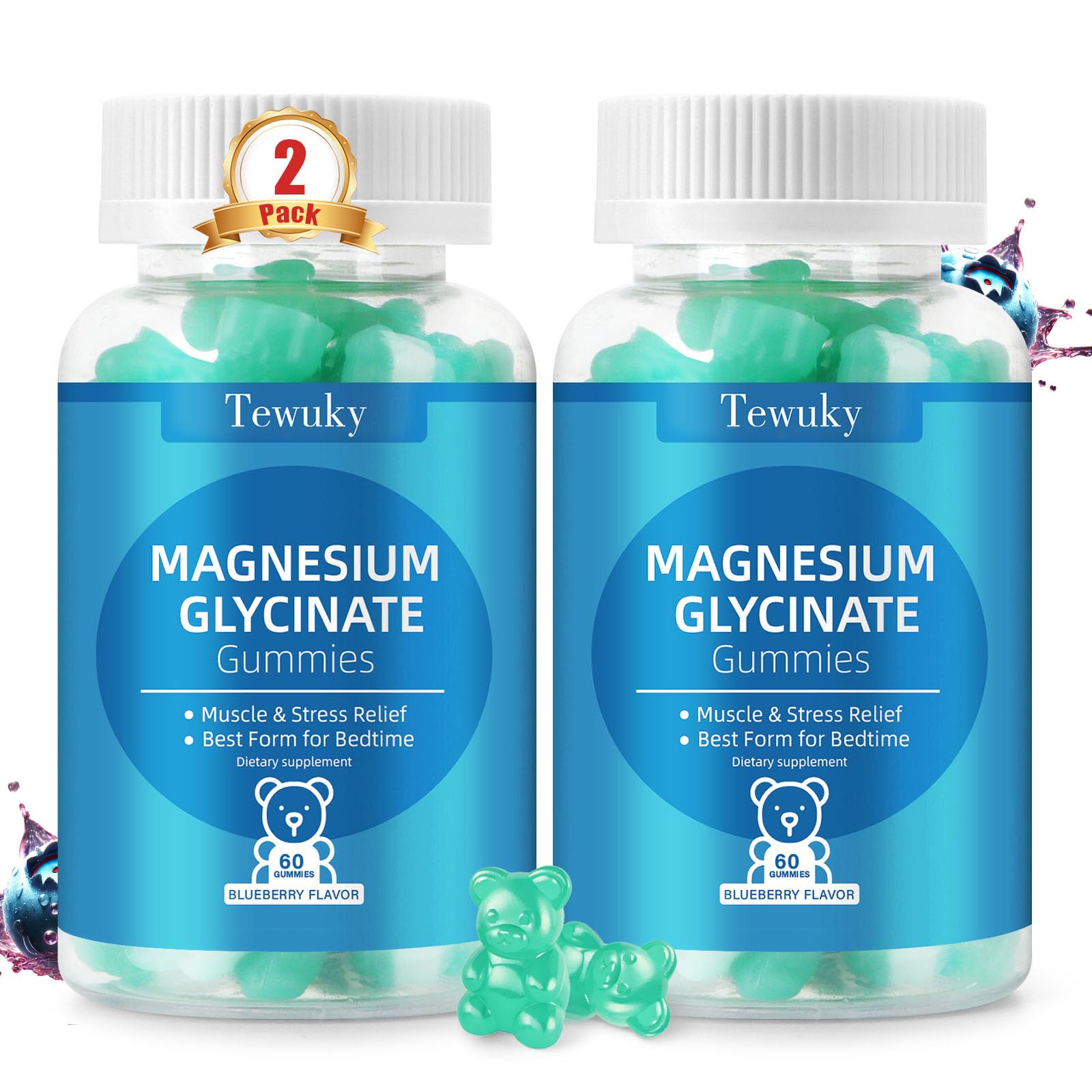 Tewuky Magnesium Glycinate, 500 mg