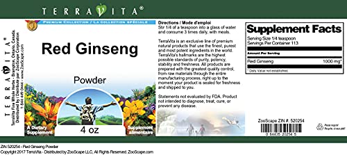 Polvo de ginseng rojo mostrando textura para suplemento natural