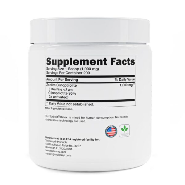 Textura del polvo Zeolite Todicamp