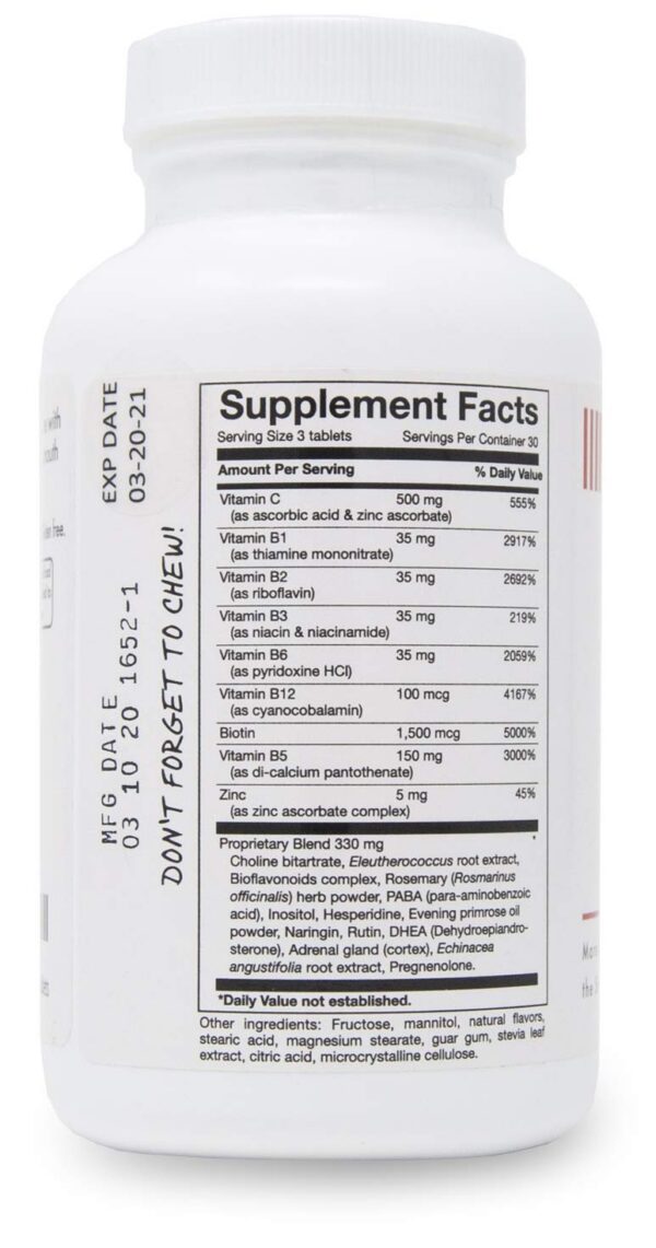 Tabletas masticables sabor naranja cítrico TEYSHA