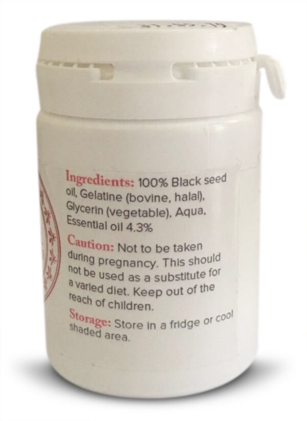 Version 1.0.0 Etiqueta de The Blessed Seed Black Seed Oil