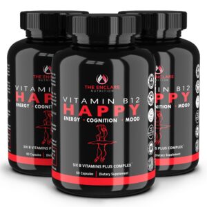 THE ENCLARE NUTRITION vitamina b12 complejo b suplemento energía 60 cápsulas