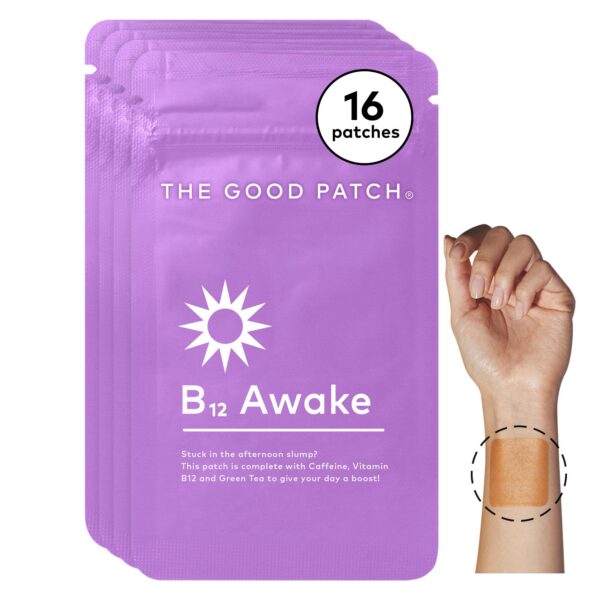 The Good Patch B12 Awake parche natural con cafeína y b12