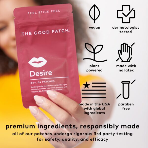 The Good Patch Desire aplicación fácil parches bienestar sexual