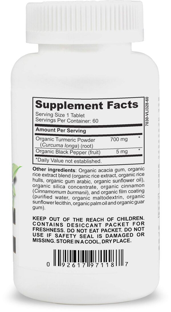 The Inner Health cápsulas cúrcuma orgánica con bioperina