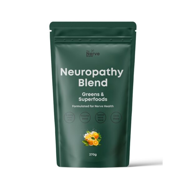 Frente de etiqueta The Nerve Brand Neuropathy Sunshine Orange