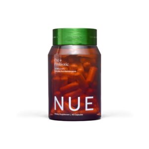 The Nue Co suplemento prebiótico probiótico cápsulas salud intestinal