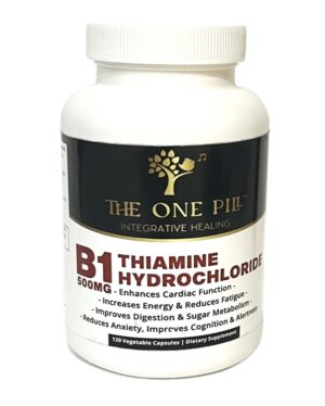 The One Pill Vitamine B1 500 mg cápsulas - etiqueta frontal
