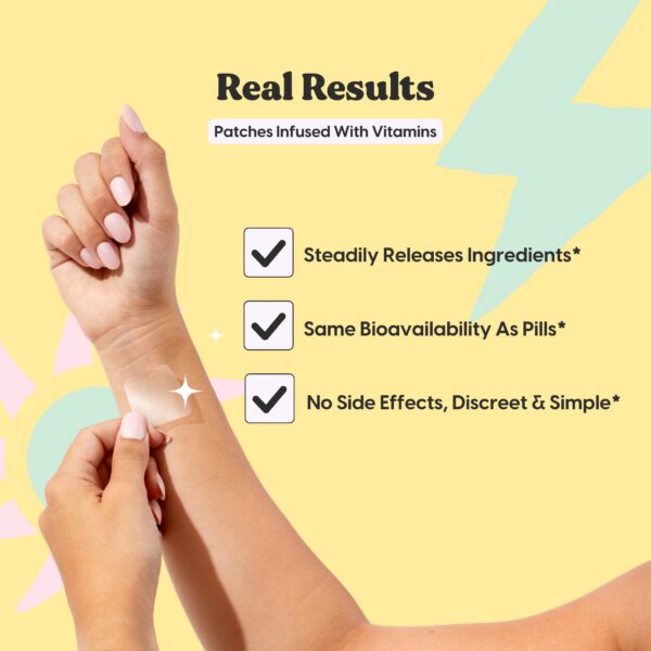 Version 1.0.0 Parche The Patch Brand Energy Patches etiqueta