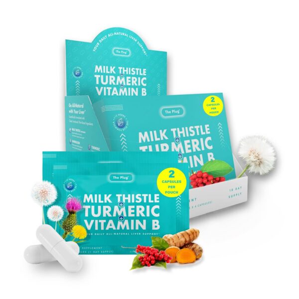 The Plug cápsulas detox hígado con cardo mariano caja