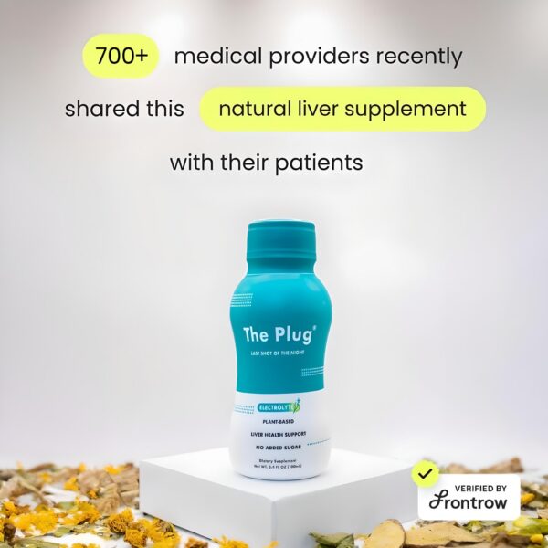 The Plug Cleanse etiqueta botella bebida detox