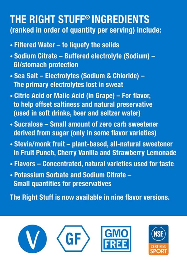 Concentrado The Right Stuff en polvo