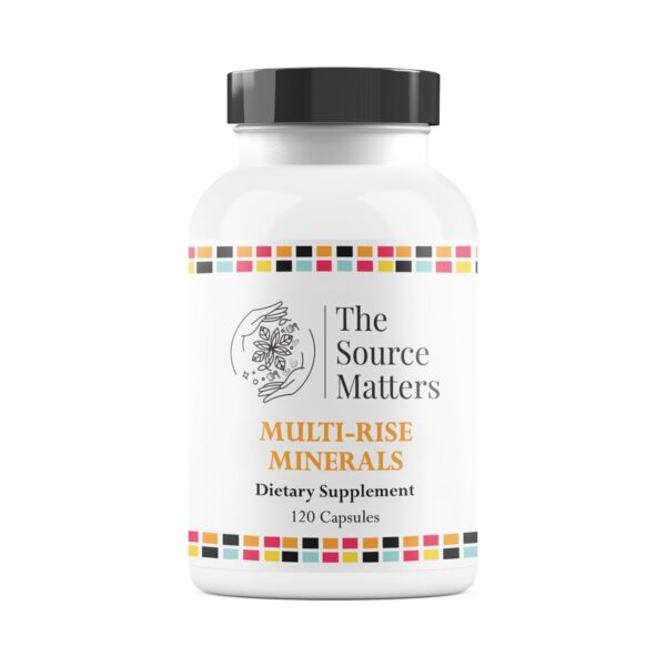 Frente de envase THE SOURCE MATTERS Multi-Rise Minerals