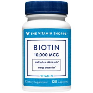 Version 1.0.0 The Vitamin Shoppe Biotina 1000 mcg envase frontal