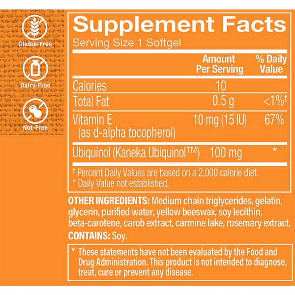 Frasco de 60 softgels CoQ-10