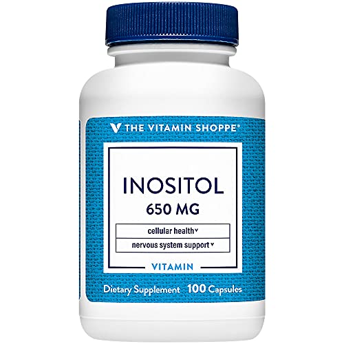 Frasco de cápsulas The Vitamin Shoppe Inositol 650mg
