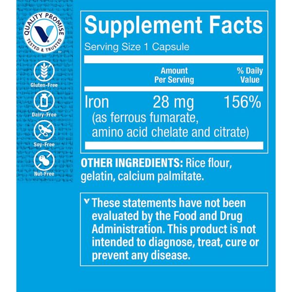 Frasco de hierro The Vitamin Shoppe