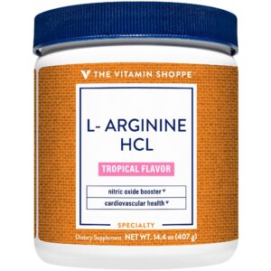 The Vitamin Shoppe L-Arginina HCl polvo botella