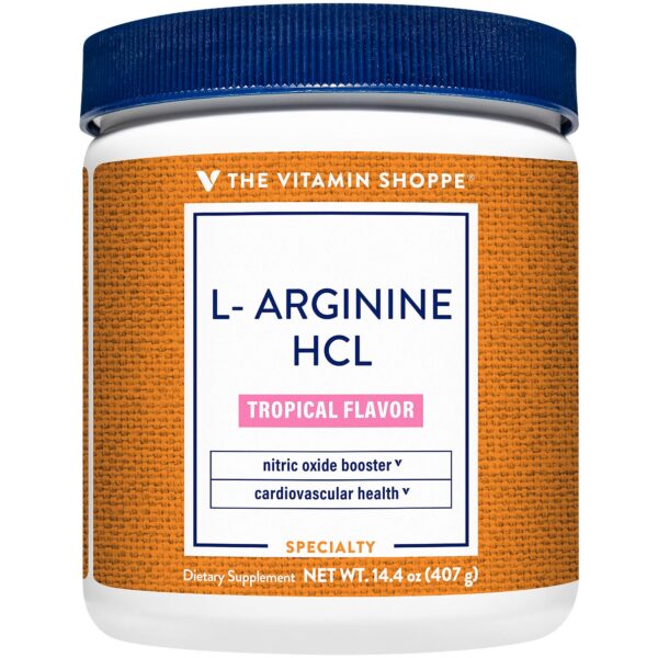 The Vitamin Shoppe L-Arginina HCl polvo botella