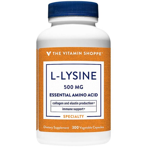 Frasco L-Lysine 500mg The Vitamin Shoppe