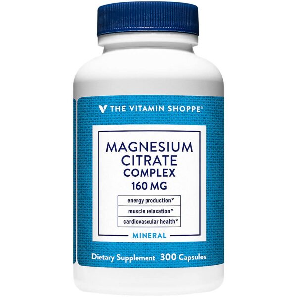 Frasco de magnesio citrato The Vitamin Shoppe