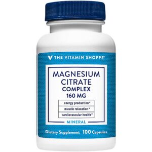 Frontal de envase The Vitamin Shoppe Magnesium Citrate Complex