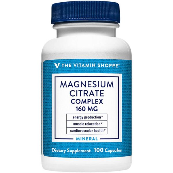 Frontal de envase The Vitamin Shoppe Magnesium Citrate Complex