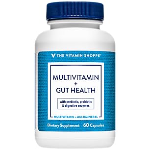 Frente de la etiqueta Multivitamínico prebiótico probiótico enzimas