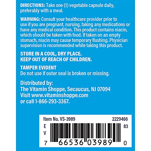 The Vitamin Shoppe niacina suplemento para energía y salud cardiovascular