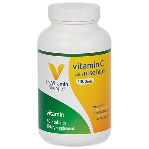 The Vitamin Shoppe Vitamina C 1000 mg con escaramujo 300 tabletas