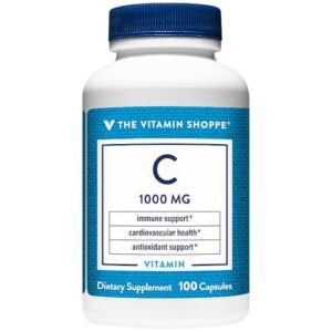 The Vitamin Shoppe vitamina c 1000mg suplemento envase frontal