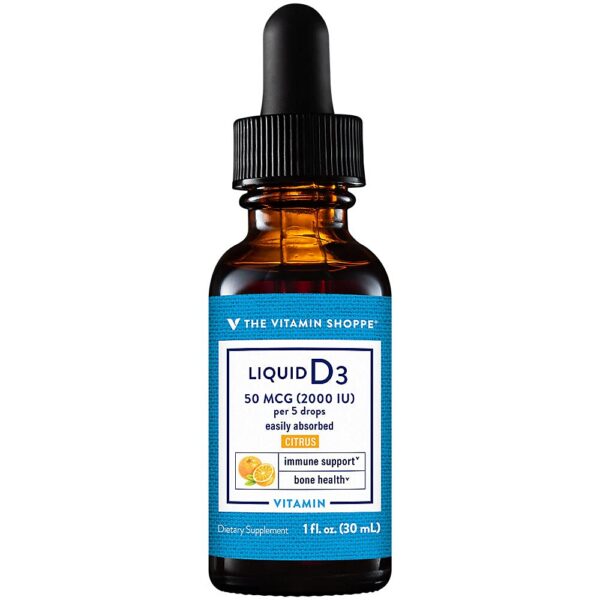 The Vitamin Shoppe Vitamina D3 líquida botella 1 onza