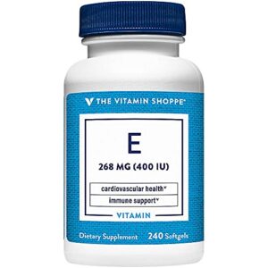 The Vitamin Shoppe Vitamina E 400 IU 240 softgels