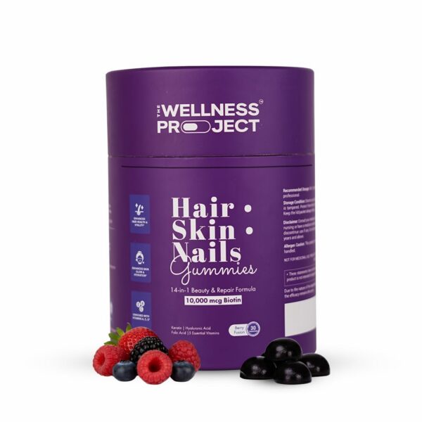 The Wellness Project gomitas frasco frente con etiqueta
