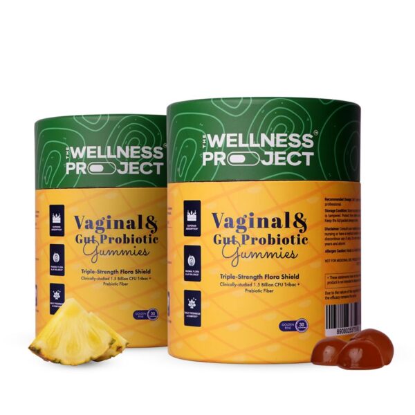 Gomitas probióticas piña The Wellness Project frasco