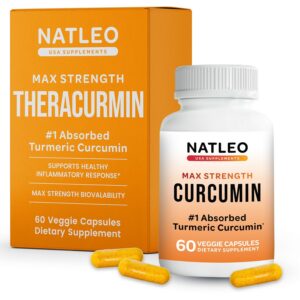 Version 1.0.0 Theracurmin Turmeric Curcumin cápsulas frasco 60 unidades