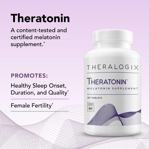 Theralogix melatonina suplemento apoyo sueño para mujeres