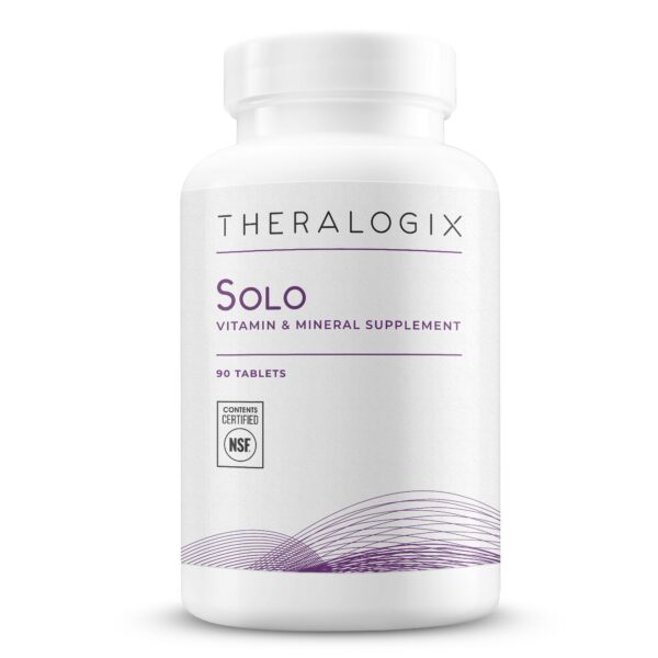 Theralogix Solo suplemento multivitamínico sin hierro 90 tabletas