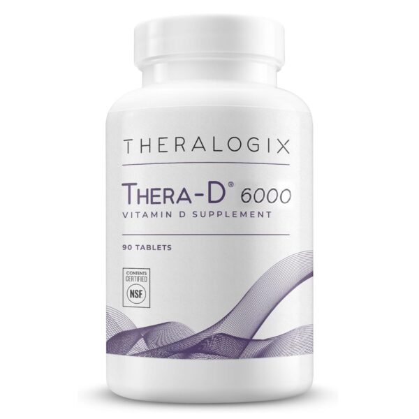 Version 1.0.0 Theralogix Thera-D 6000 IU suplemento de vitamina d3 en tabletas