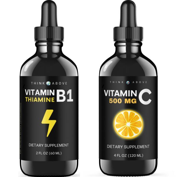 Think Above gotas líquidas vitamina B1 tiamina mononitrato 2 oz