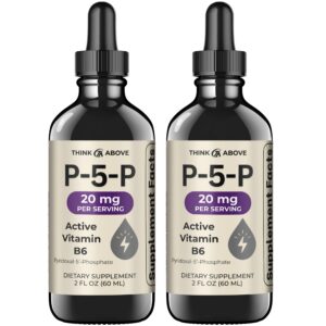 Think Above P5P gotas líquidas - frasco y etiqueta