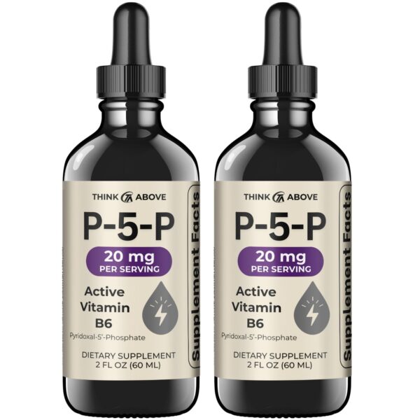 Think Above P5P gotas líquidas - frasco y etiqueta