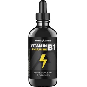 Think Above vitamina b1 líquida suplemento gotas 2 oz vidrio