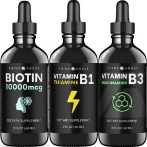 Think Above vitaminas b gotas líquidas paquete 3