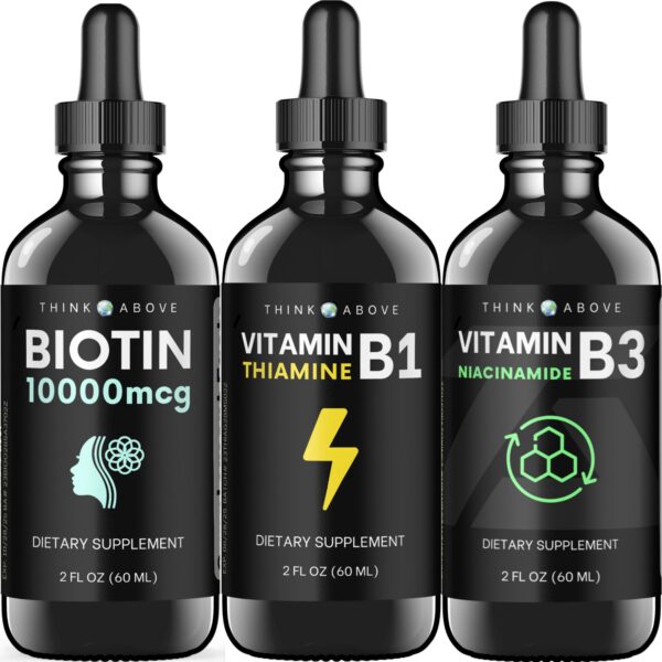 Think Above vitaminas b gotas líquidas paquete 3