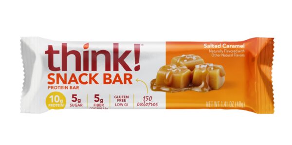 Etiqueta Think! Barra proteína Salted Caramel
